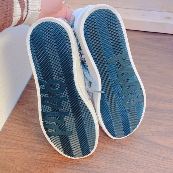 P448 Womens Snake Print High-Top Sneakers Side Zipper Lace Closure - Picture 7 of 7